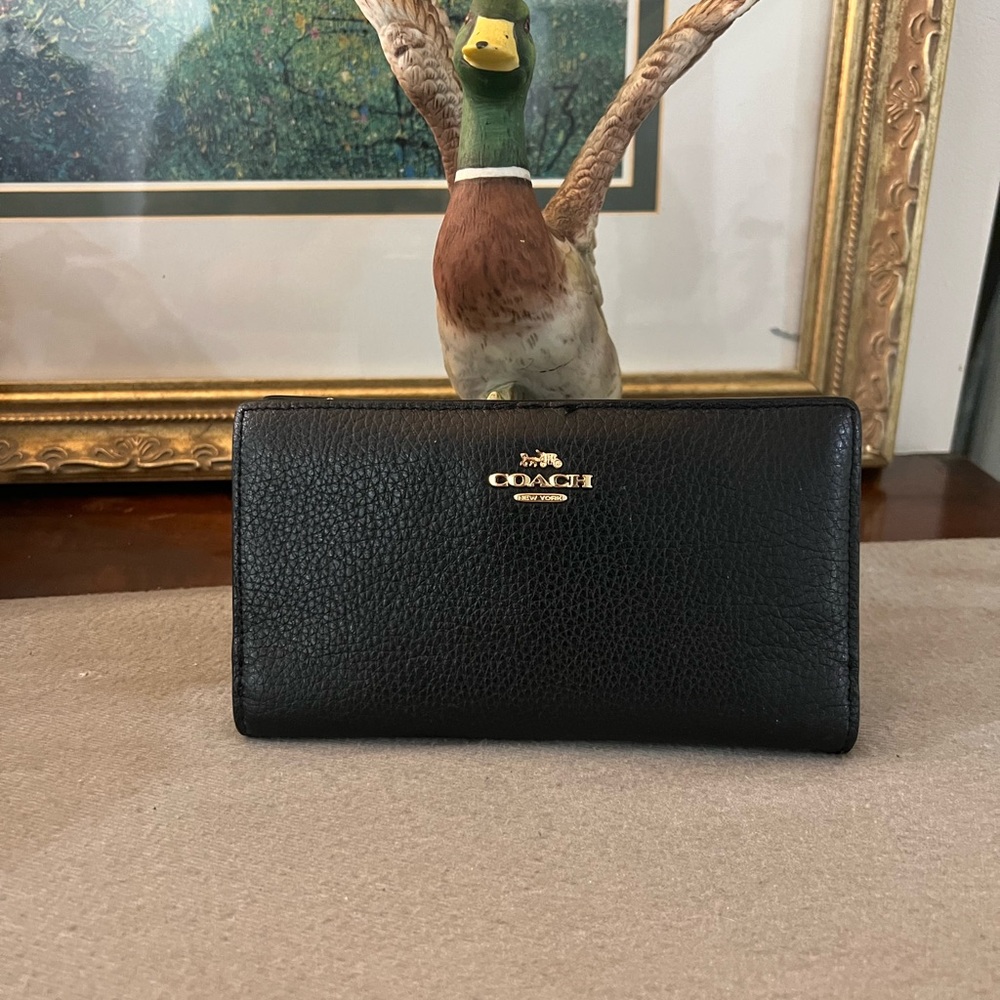 Coach Black Leather Wallet